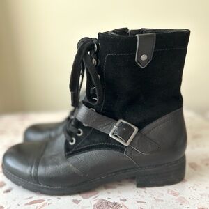NWOT ABEO Women’s Dayton Pro System Leather and Suede Combat Boots size 9.5 US